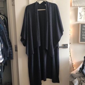 Long Dark Blue Duster Cardigan